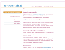 Tablet Screenshot of haptotherapie.nl